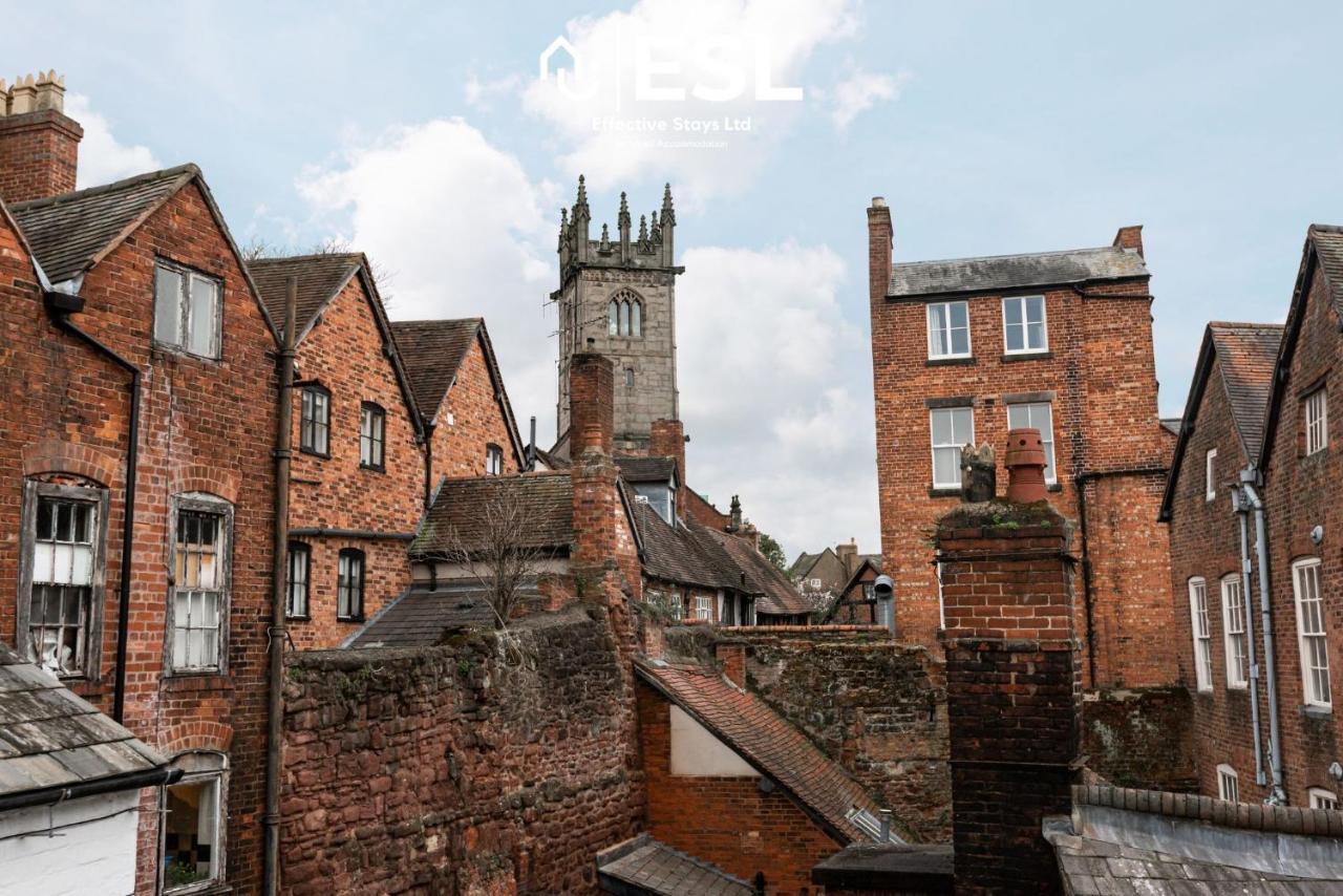 Elegant Apartment On Historic Cobbled High St Shrewsbury Town Centre Экстерьер фото